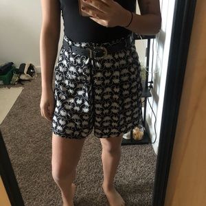 Zara Brocade Print Shorts